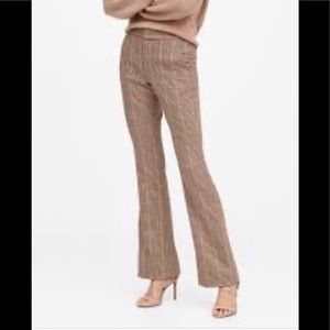 Gap tan houndstooth cuff bottom wide bottom pants